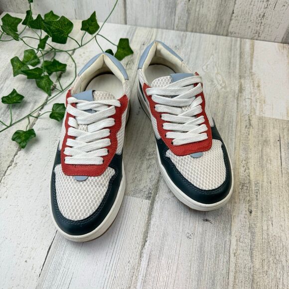 Madewell Court Sneakers Leather and Mesh Casual Athleisure Tennis Shoes Size 6.5 - Picture 2 of 8